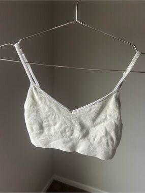 Old Navy Cream Ribbed Bralette